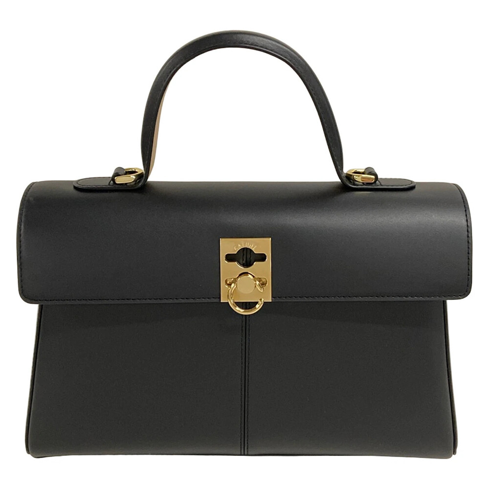 Cafune Stance Black Leather Handbag #310884C67B